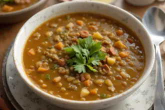 Quick Lentil Soup Meal