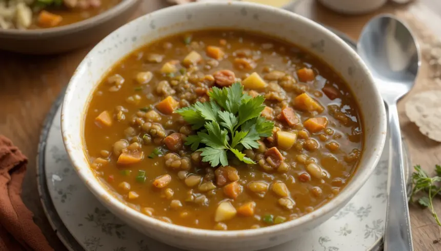 Quick Lentil Soup Meal