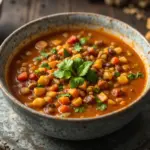 Spicy Lentil & Vegie Soup