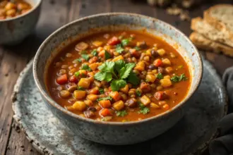 Spicy Lentil & Vegie Soup