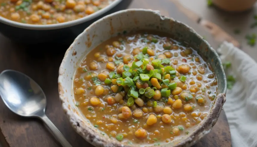 Vegan Split Pea Lentil Soup