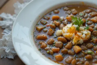 Plate Of Lentil Soup