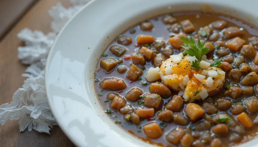 Plate Of Lentil Soup