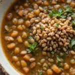 Bowl Of Lentil Soup With Seeds