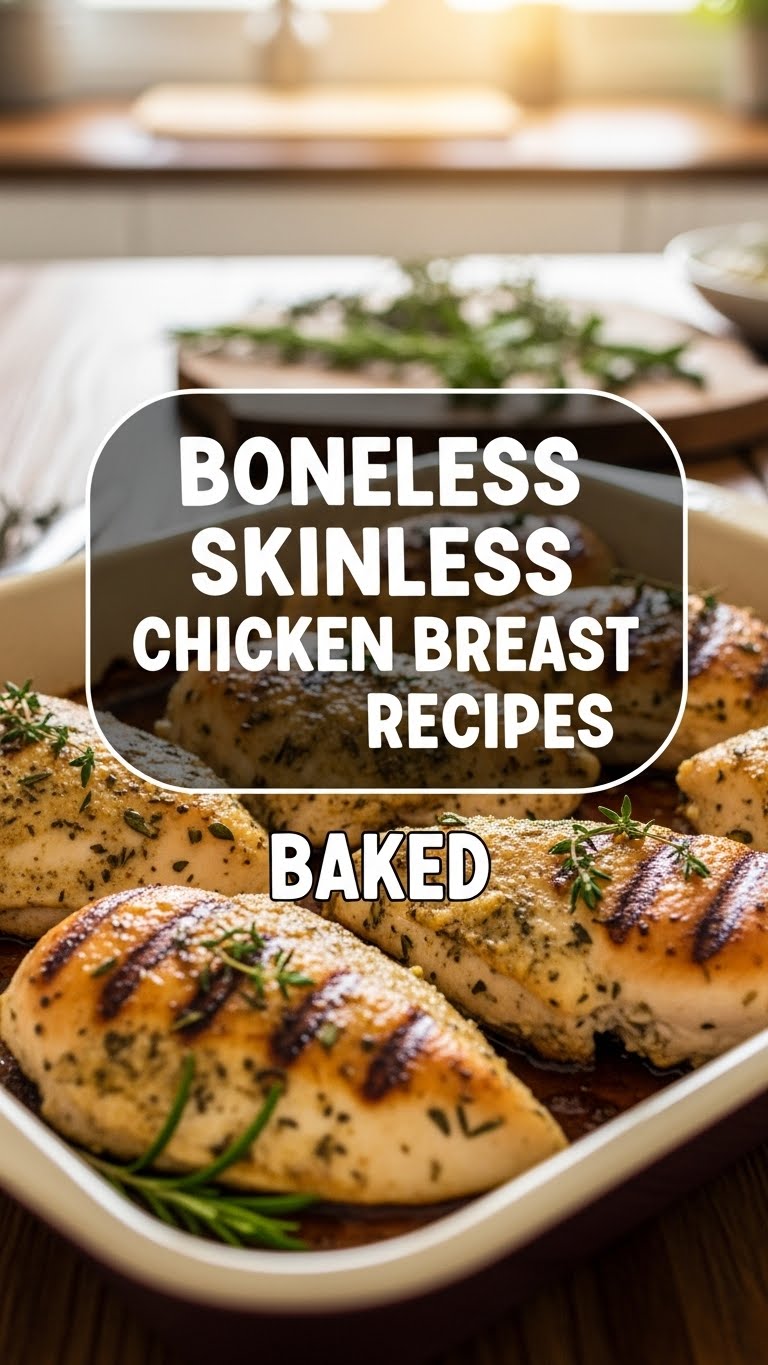 Boneless Skinless Chicken Breast Recipes Baked