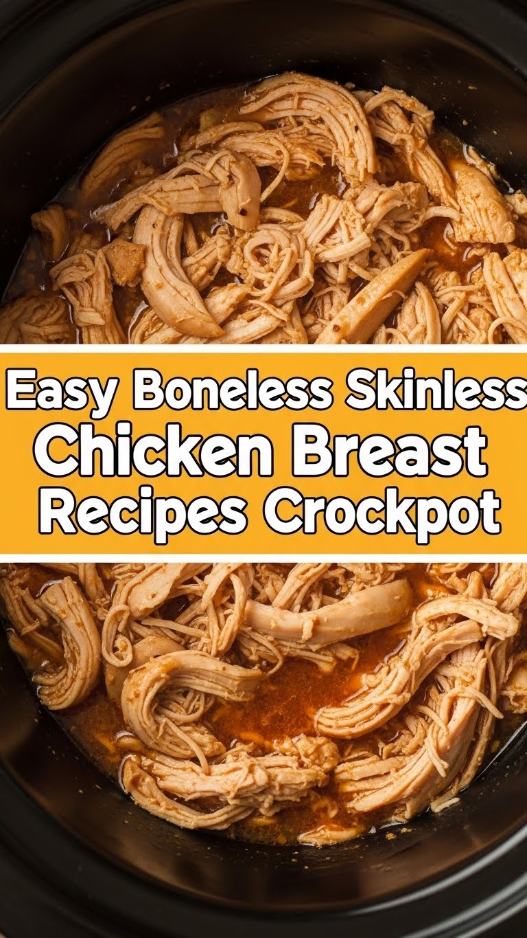 Easy Boneless Skinless Chicken Breast Recipes Crockpot