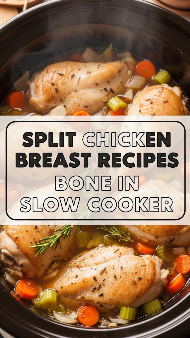 Split Chicken Breast Recipes Bone In Slow Cooker