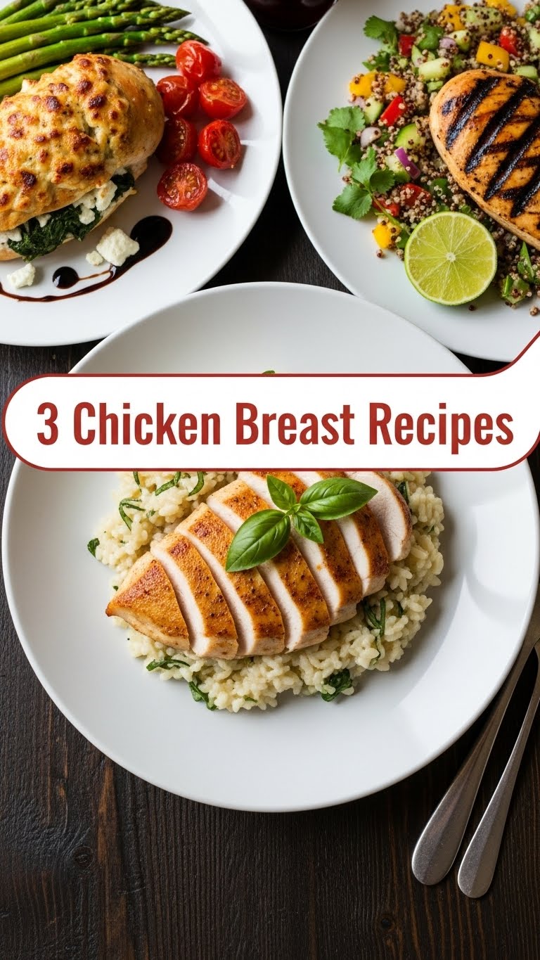 3 Chicken Breast Recipes