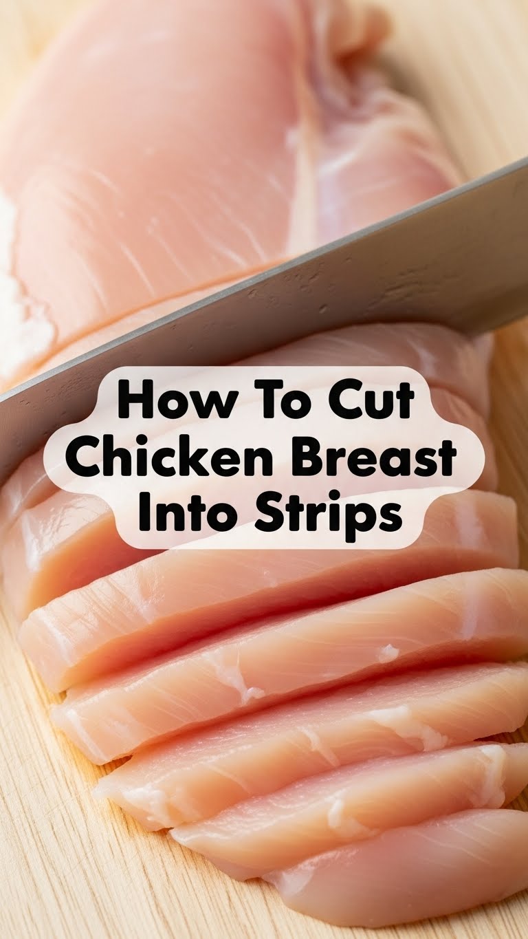 How To Cut Chicken Breast Into Strips