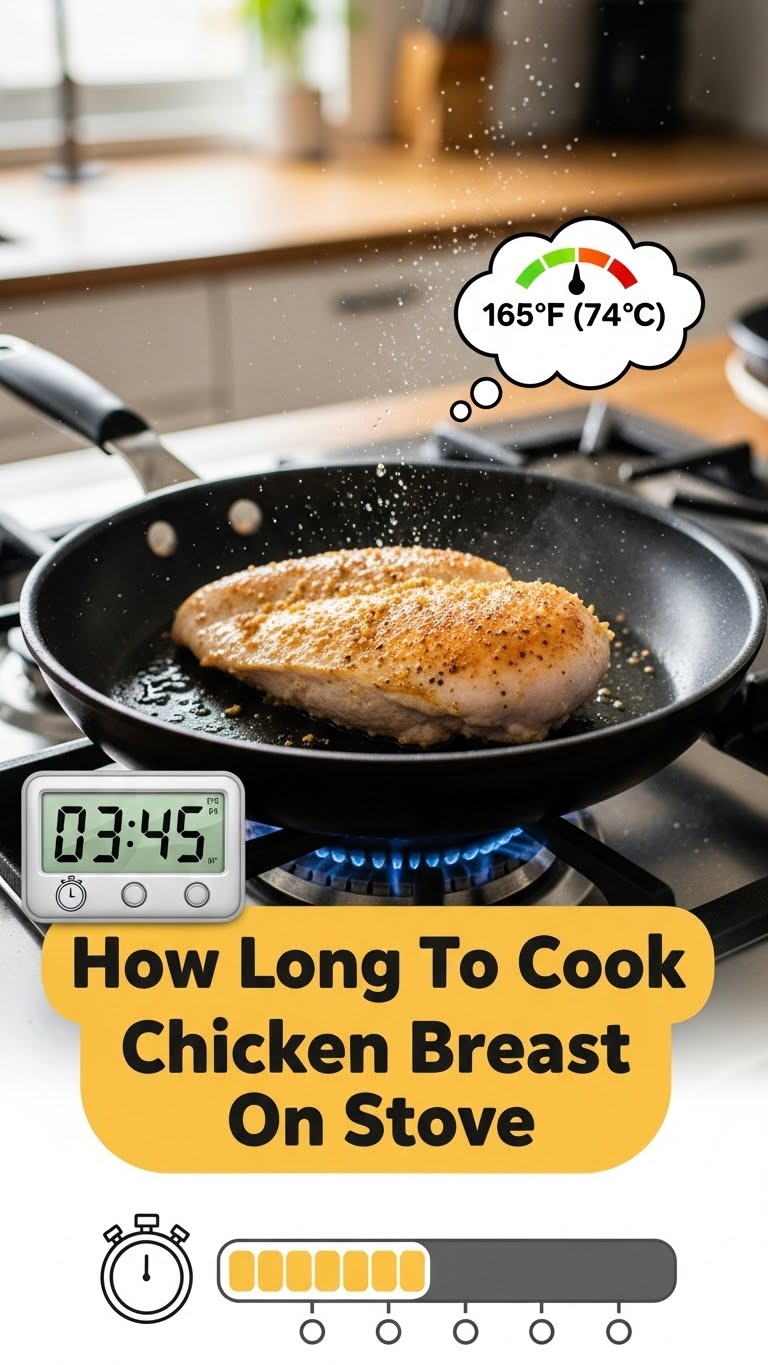 How Long To Cook Chicken Breast On Stove