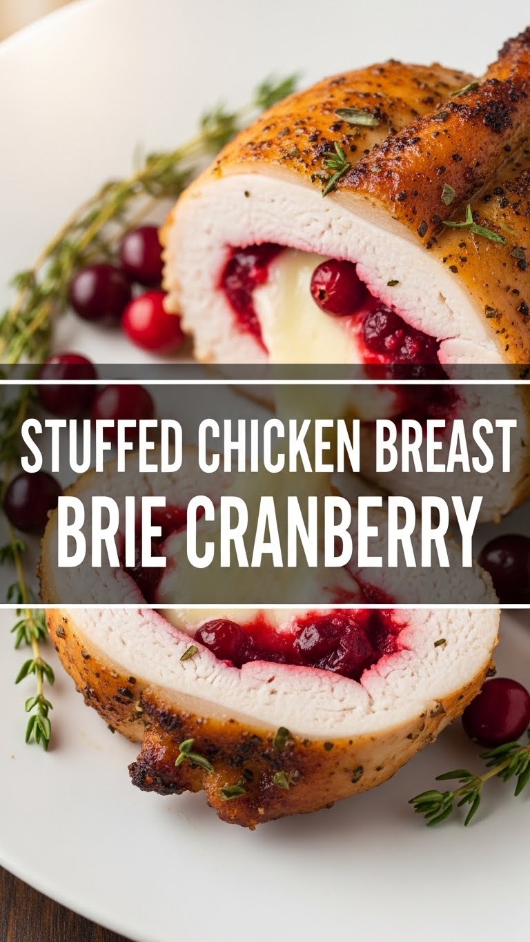 Stuffed Chicken Breast Brie Cranberry