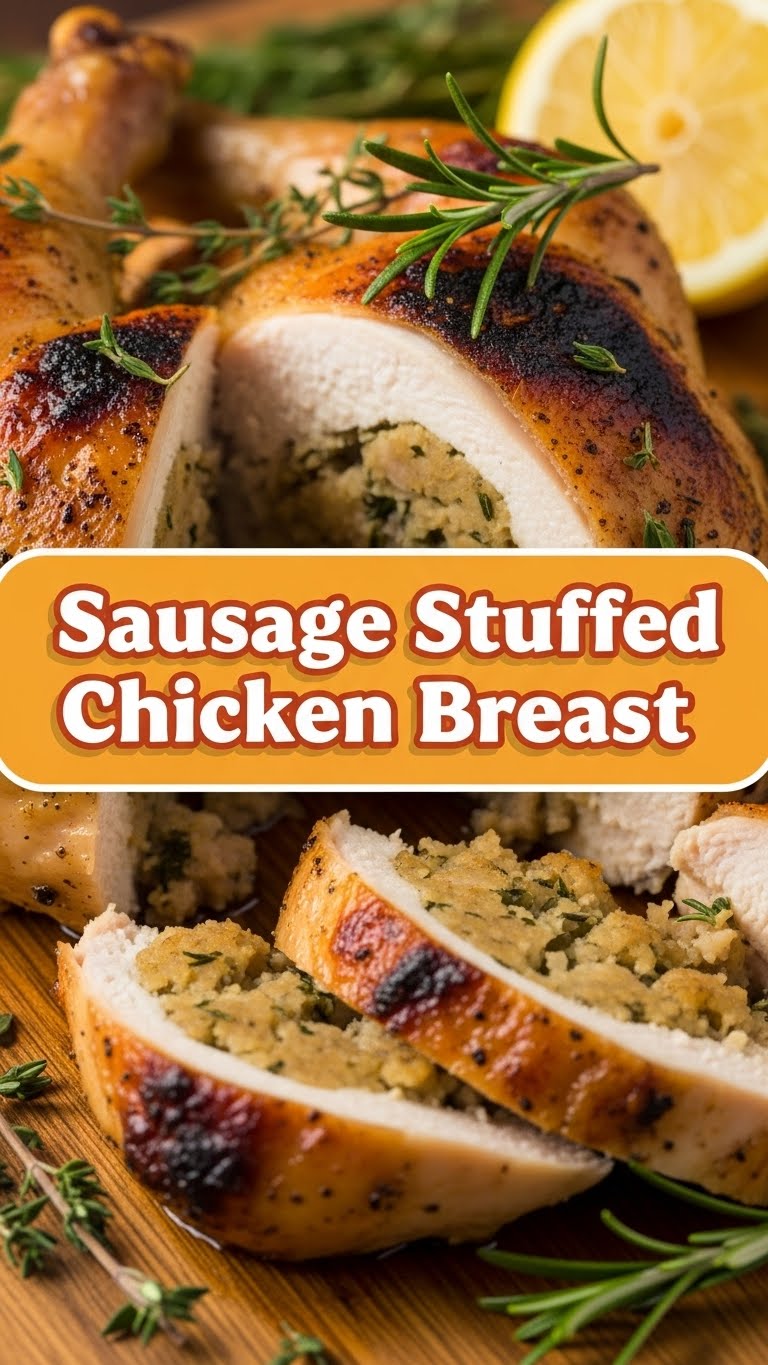 Sausage Stuffed Chicken Breast