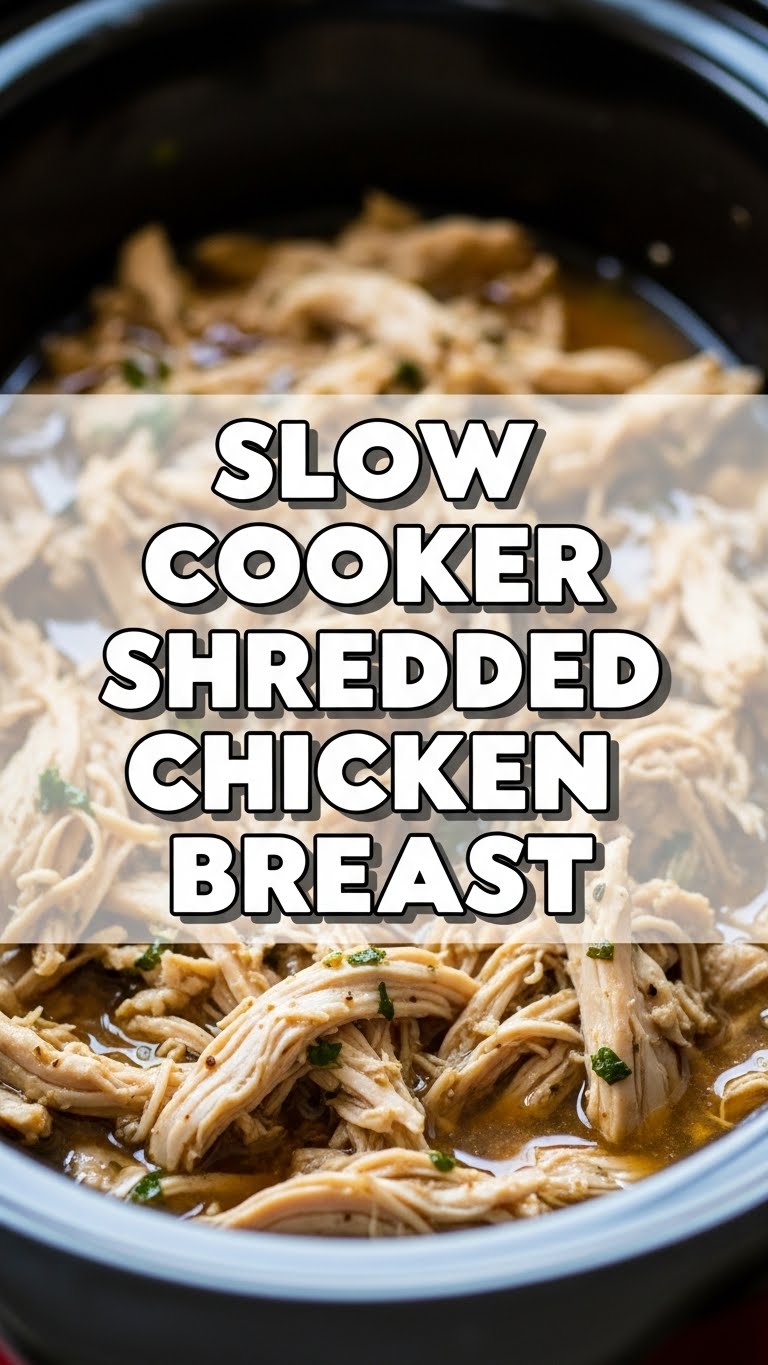 Slow Cooker Shredded Chicken Breast