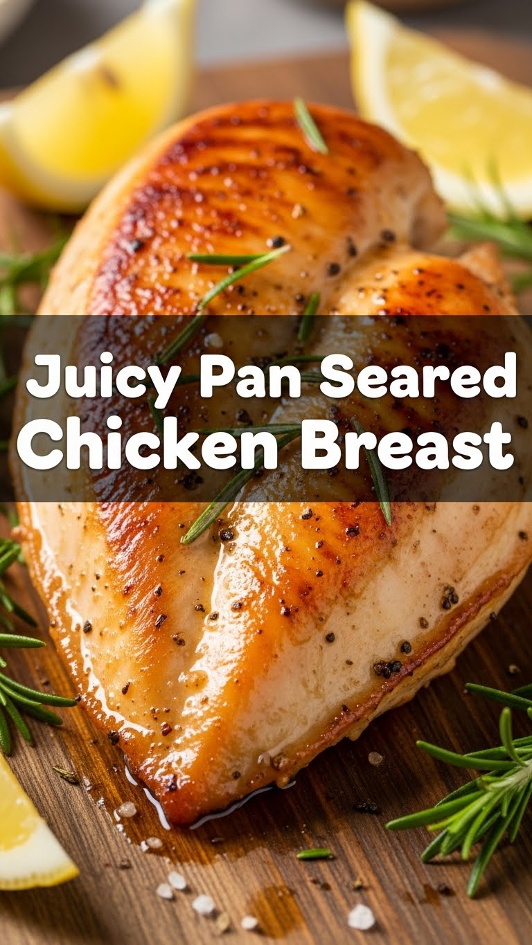 Juicy Pan Seared Chicken Breast