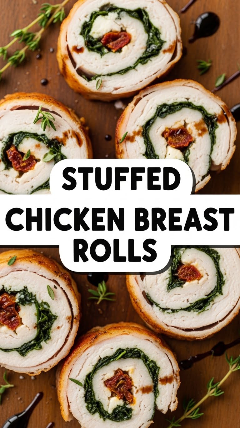 Stuffed Chicken Breast Rolls