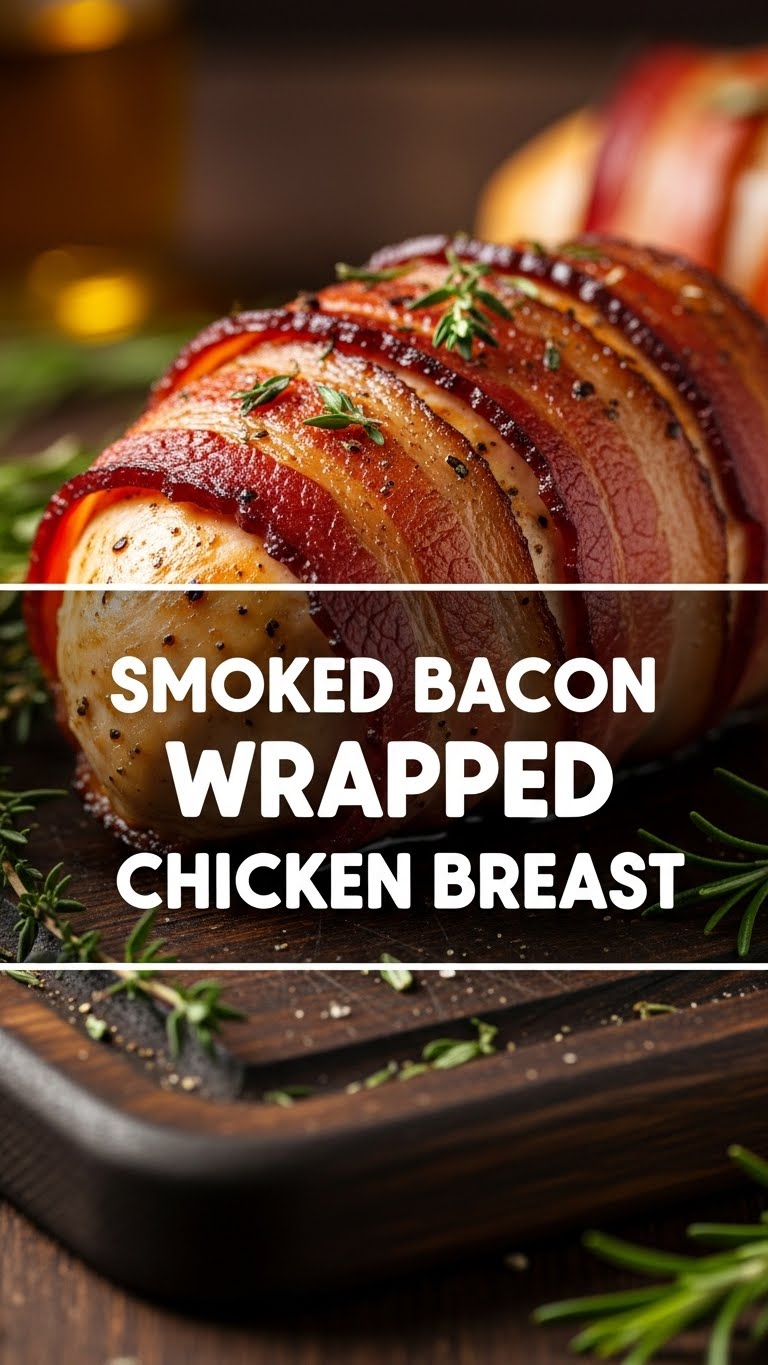 Smoked Bacon Wrapped Chicken Breast