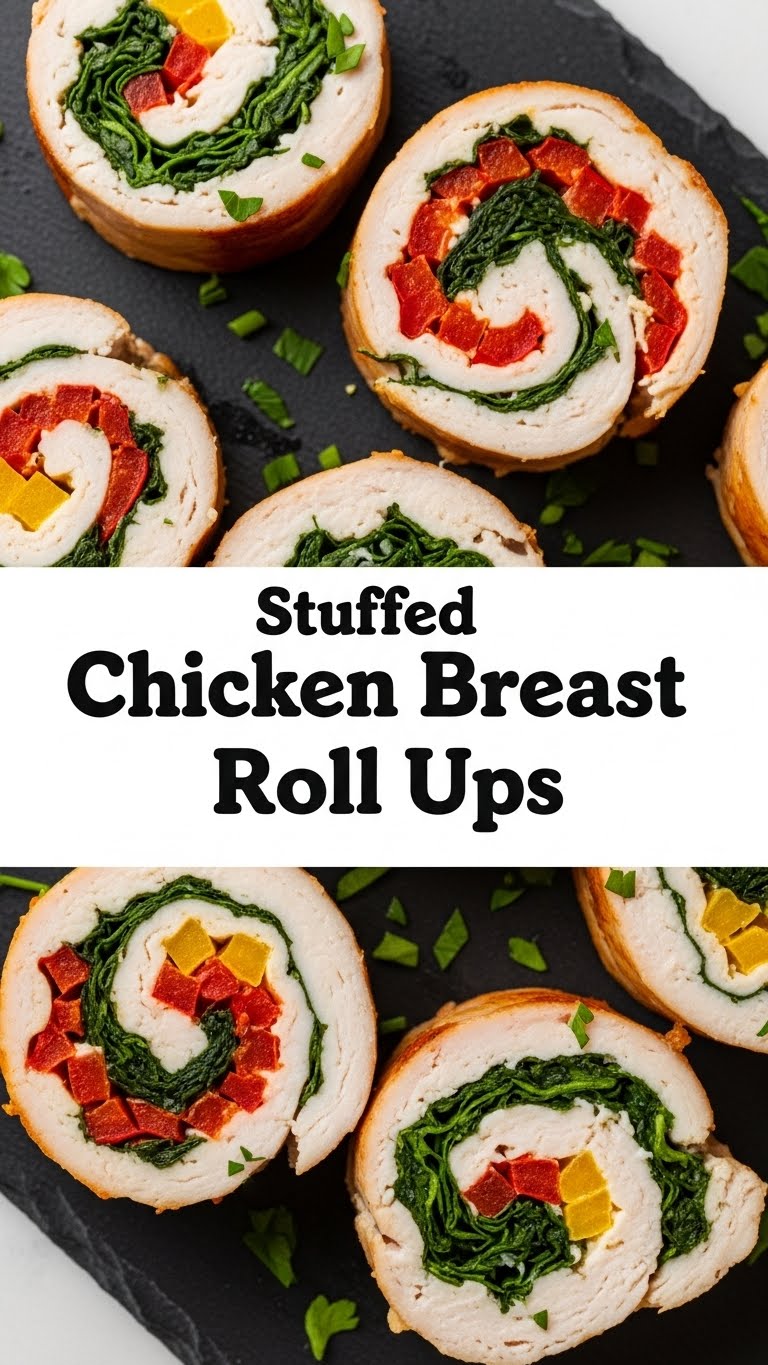 Stuffed Chicken Breast Roll Ups
