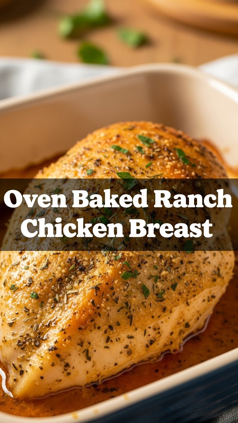 Oven Baked Ranch Chicken Breast