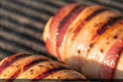 Grilled Bacon Wrapped Chicken Breast