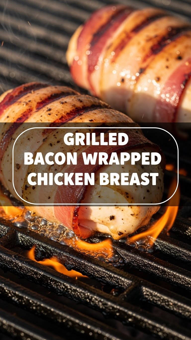 Grilled Bacon Wrapped Chicken Breast