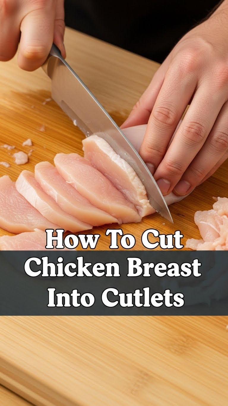How To Cut Chicken Breast Into Cutlets