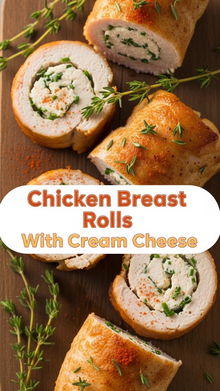Chicken Breast Rolls With Cream Cheese