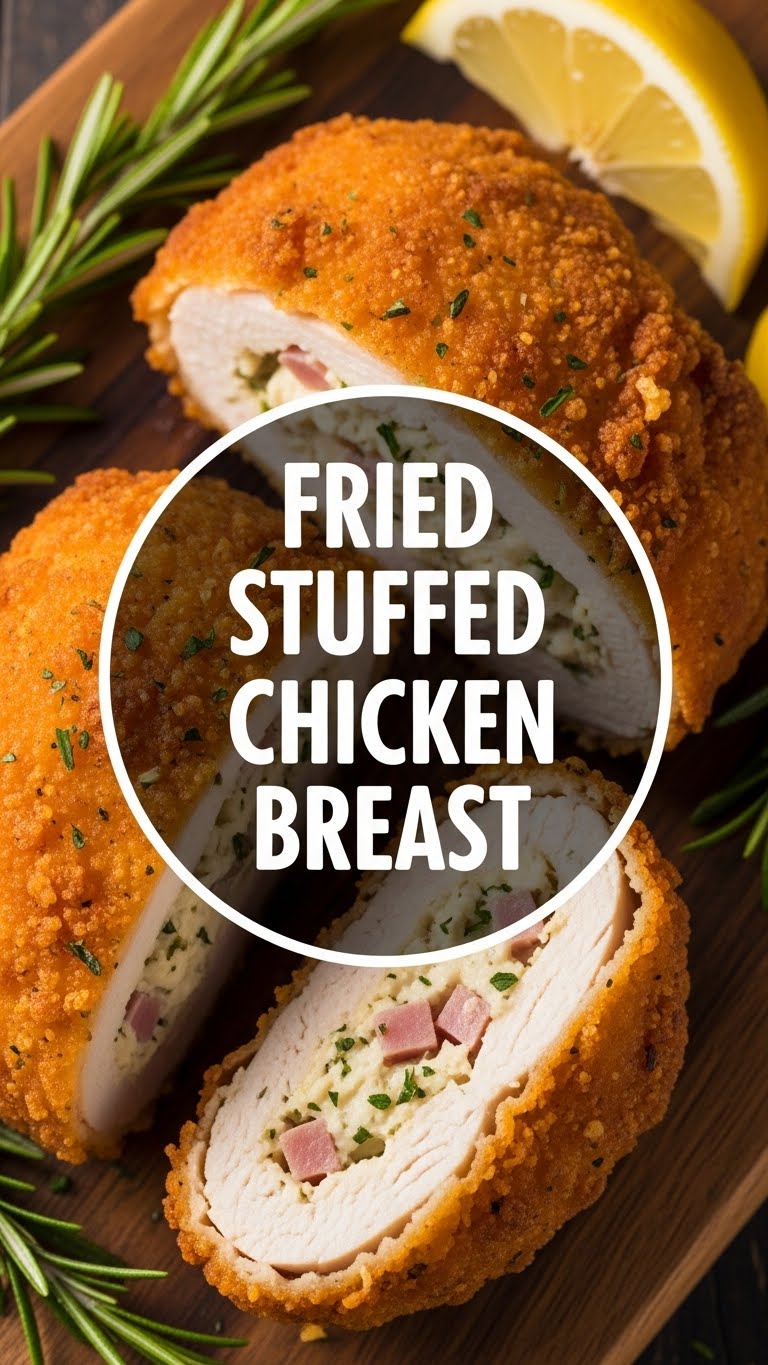 Fried Stuffed Chicken Breast