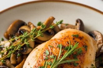 Baked Chicken Breast With Mushrooms