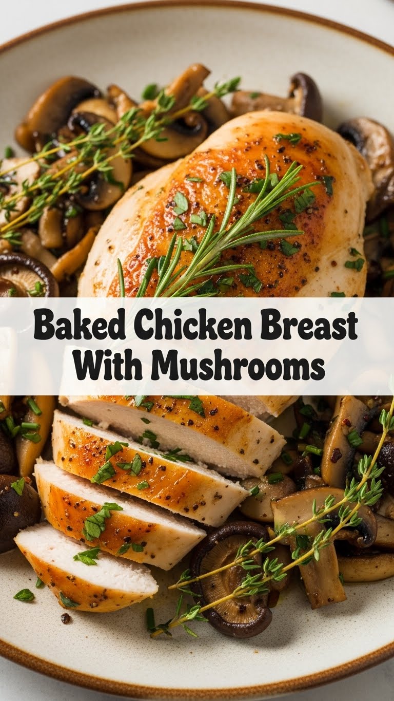 Baked Chicken Breast With Mushrooms