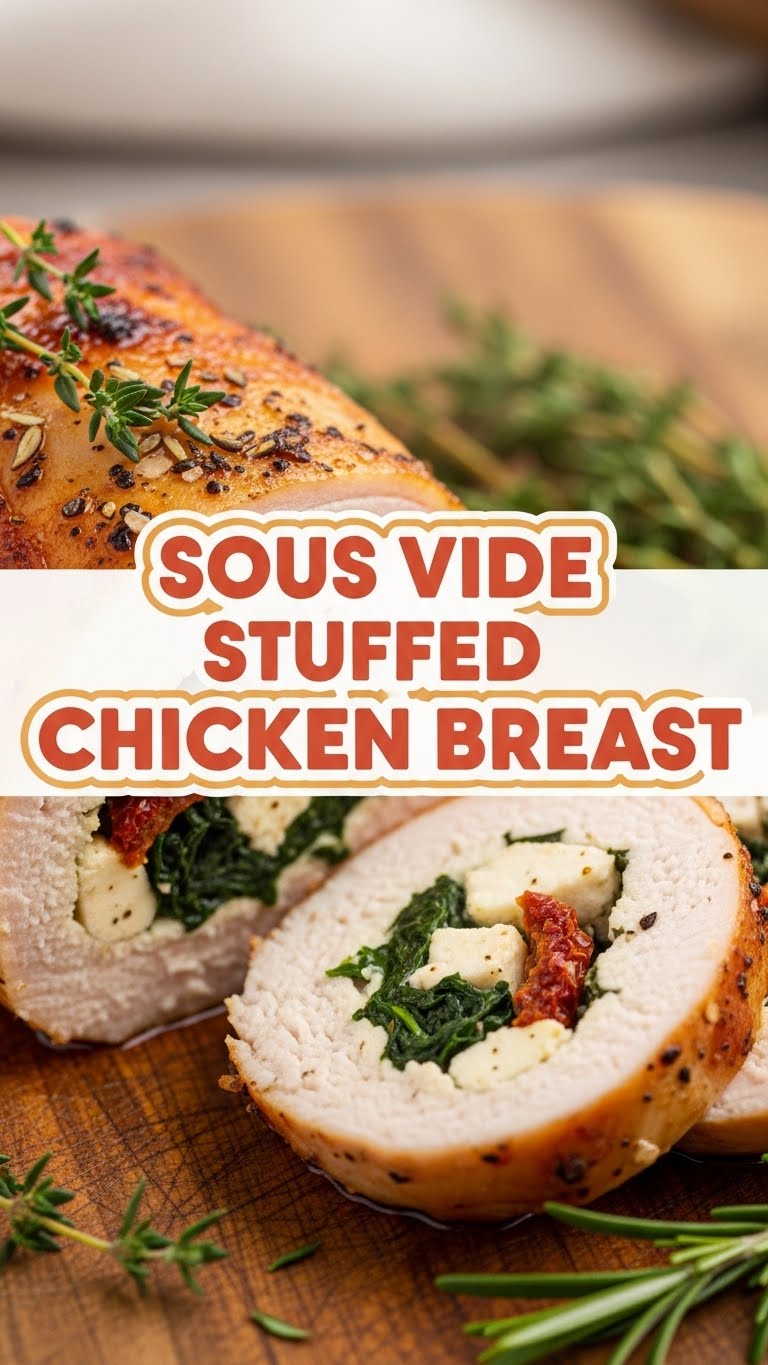 Sous Vide Stuffed Chicken Breast