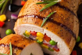 Veggie Stuffed Chicken Breast