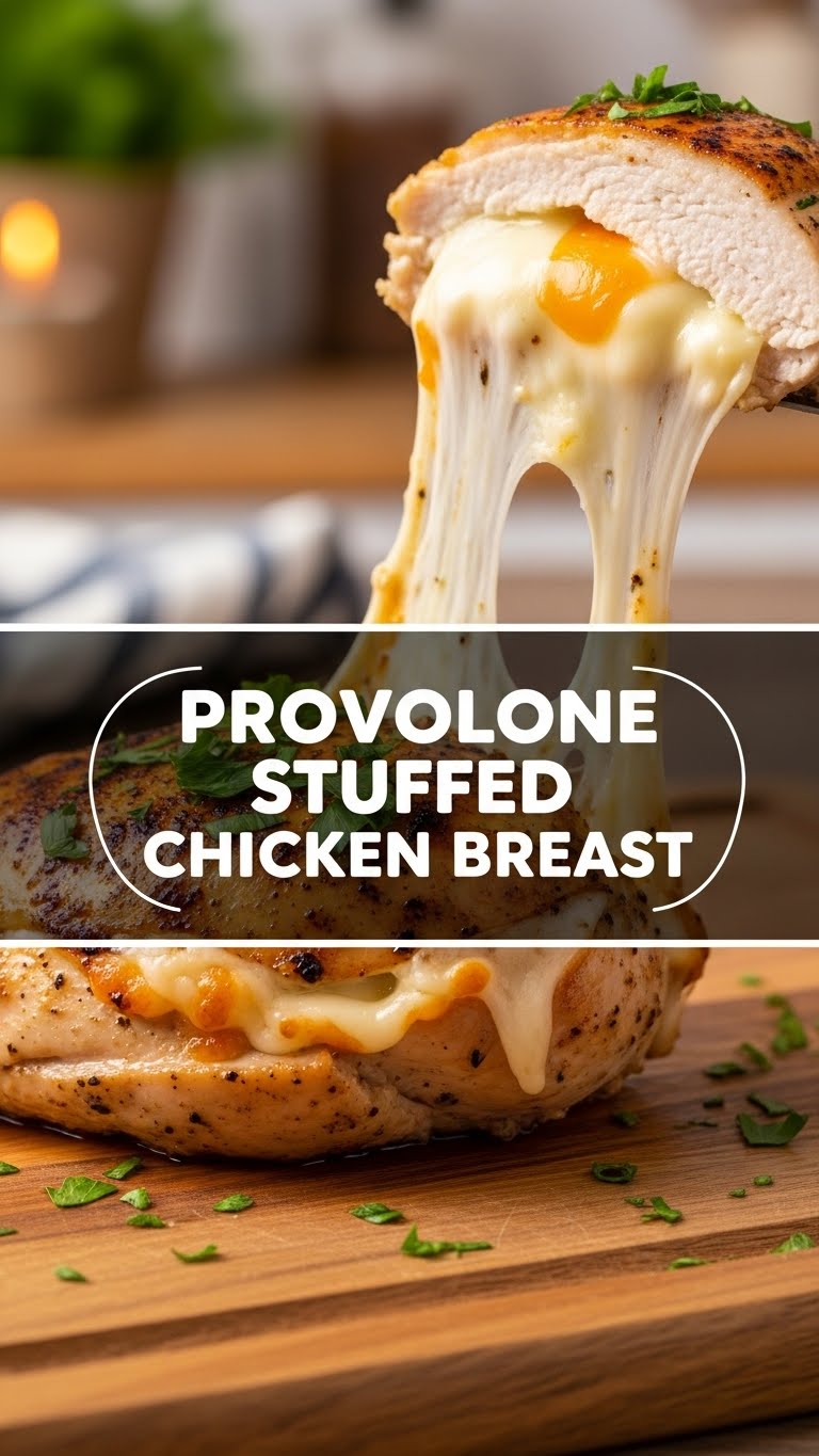Provolone Stuffed Chicken Breast
