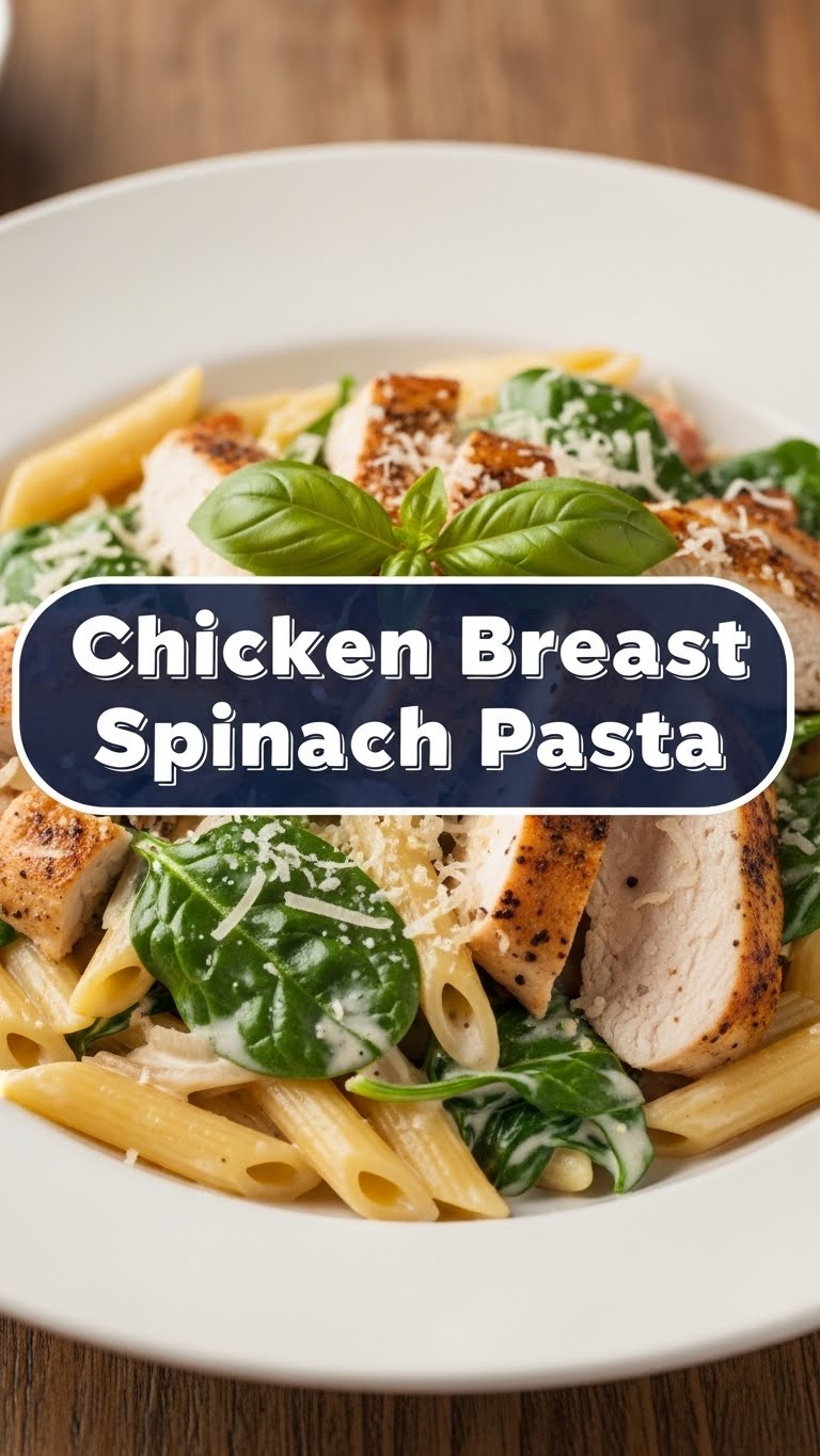 Chicken Breast Spinach Pasta