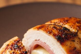 Ham And Swiss Stuffed Chicken Breast