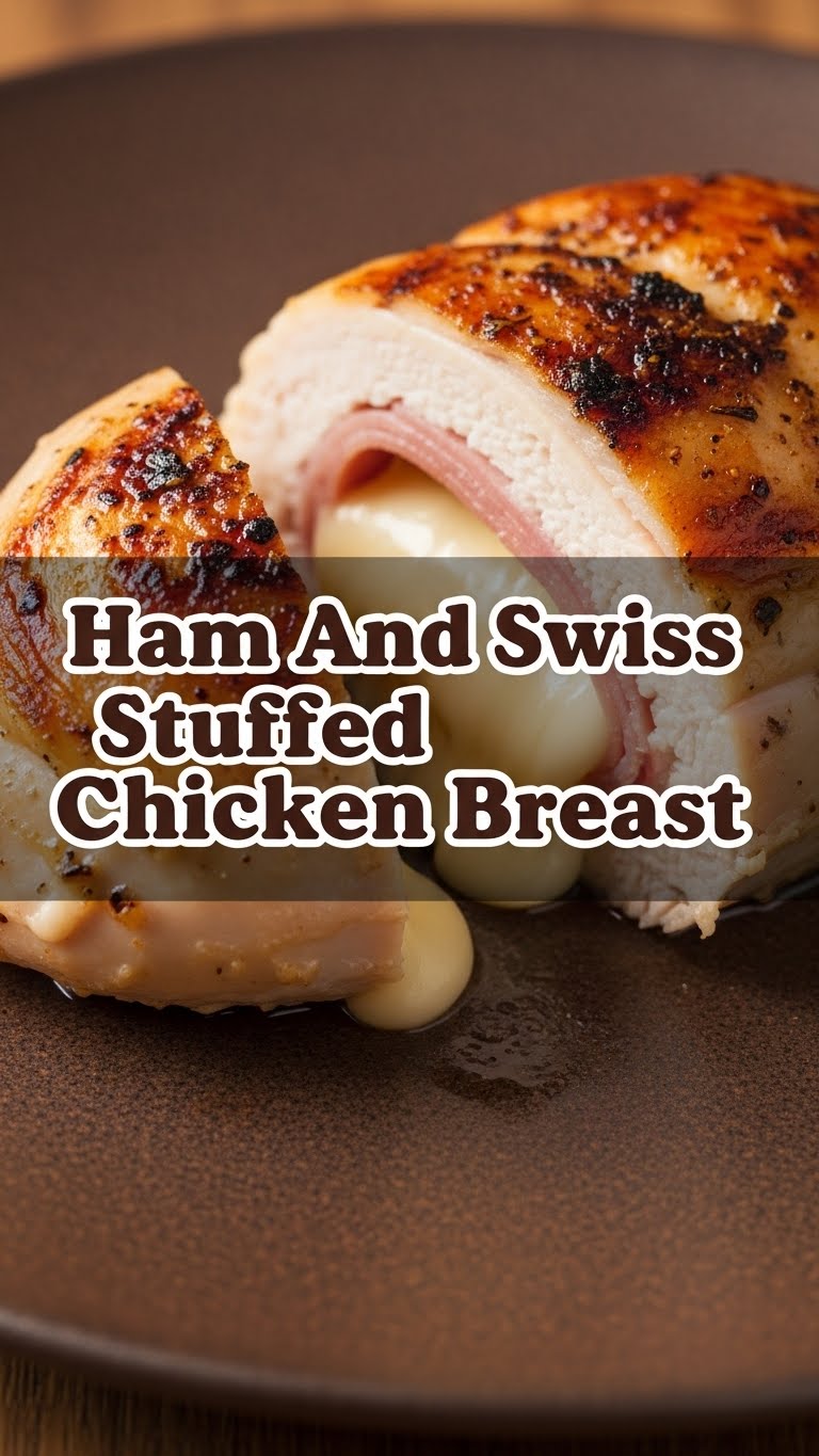 Ham And Swiss Stuffed Chicken Breast