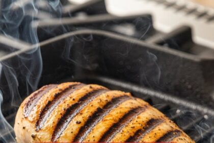 Grilled Chicken Breast On Stove