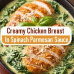 Creamy Chicken Breast In Spinach Parmesan Sauce