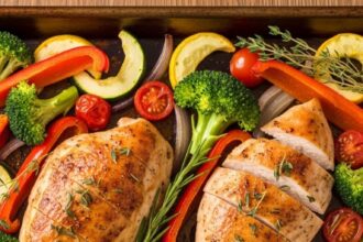 Chicken Breast With Vegetables In Oven