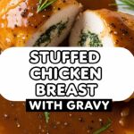 Stuffed Chicken Breast With Gravy