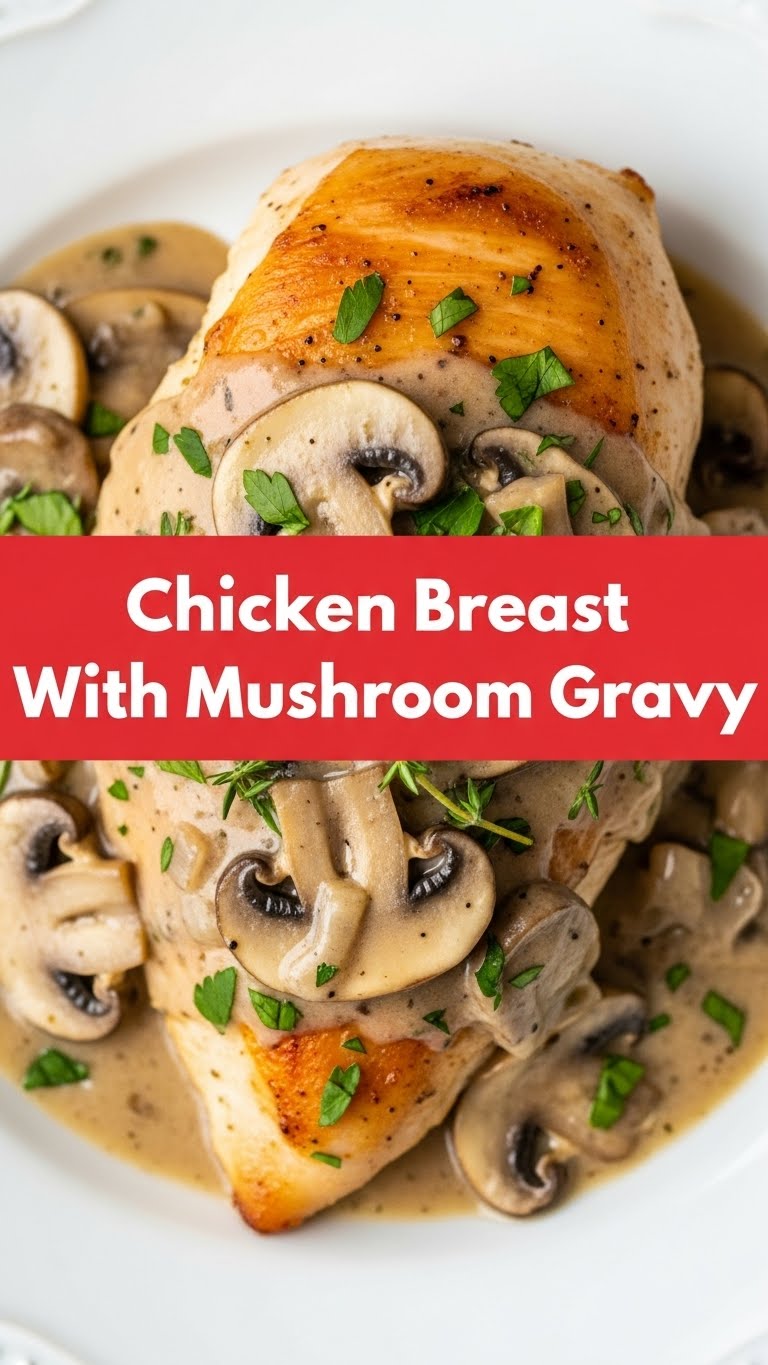 Chicken Breast With Mushroom Gravy