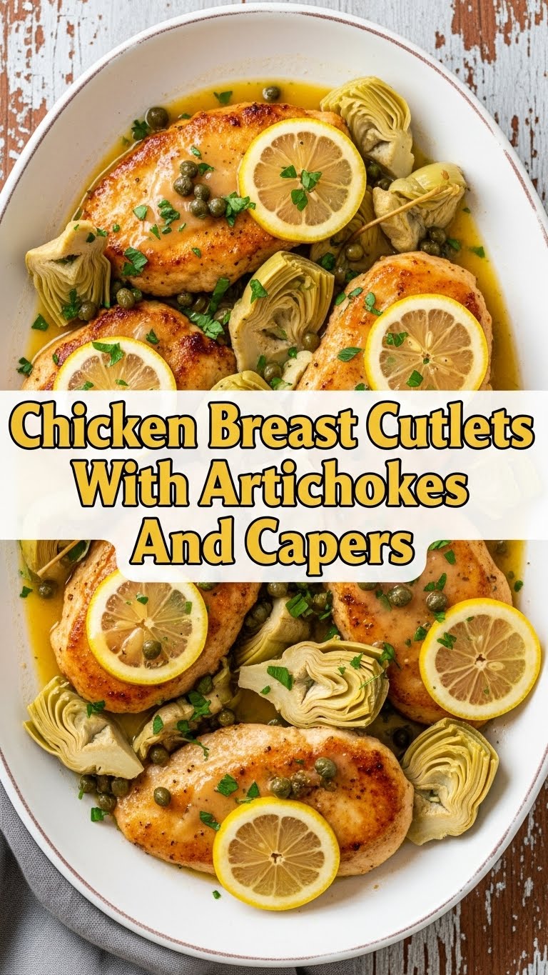 Chicken Breast Cutlets With Artichokes And Capers