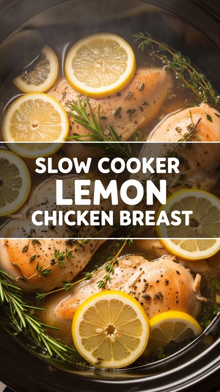 Slow Cooker Lemon Chicken Breast