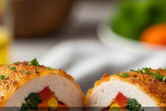 Vegetable Stuffed Chicken Breast