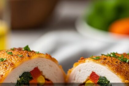 Vegetable Stuffed Chicken Breast