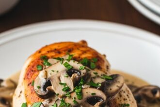 Chicken Breast With Mushroom Cream Sauce