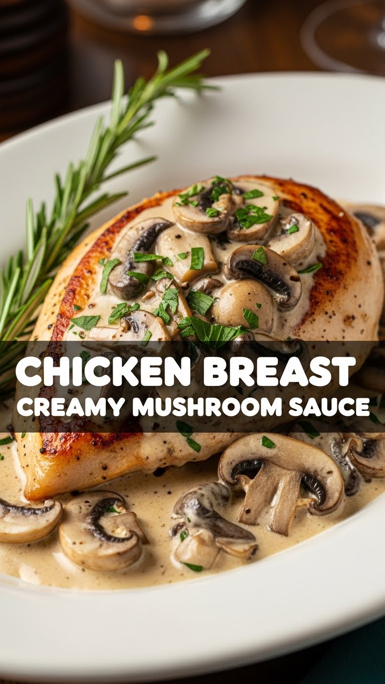Chicken Breast Creamy Mushroom Sauce