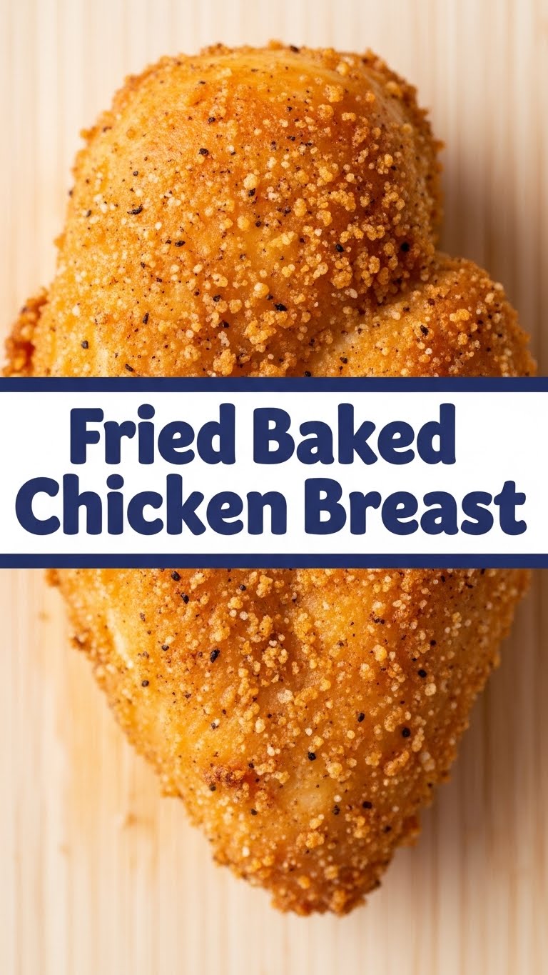 Fried Baked Chicken Breast
