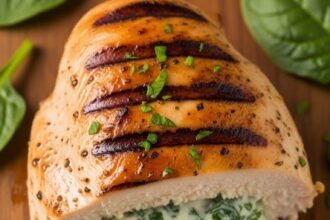 Creamy Spinach Stuffed Chicken Breast