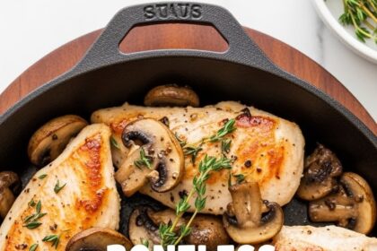 Boneless Chicken Breast With Mushrooms