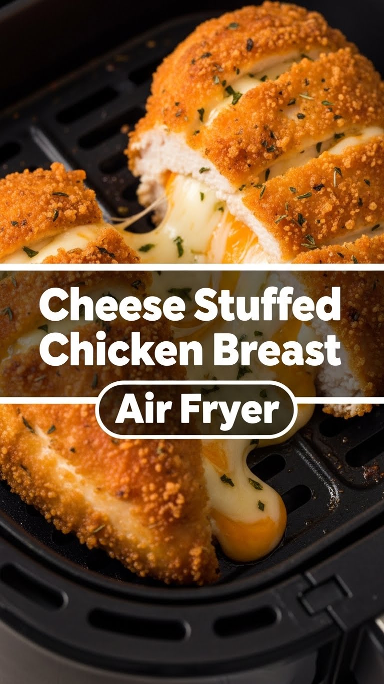 Cheese Stuffed Chicken Breast Air Fryer